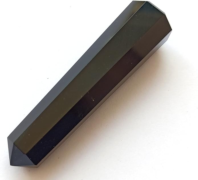 WholesaleGemShop 3 Inch Gemstones Obelisk Tower Jumbo Facet Aura Rock Crystal Natural Polished Earth Wand Spirit