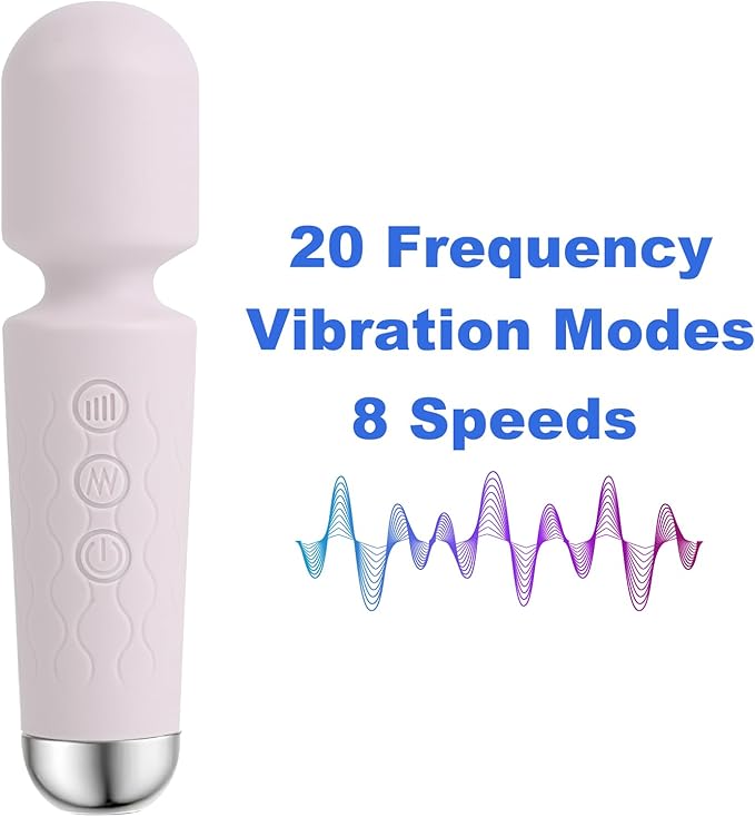 Personal Massager, Micro Wireless Massager, Small & Powerful, Waterproof Portable, Suitable for Relieving Neck, Leg and Shoulder Pain, Purple