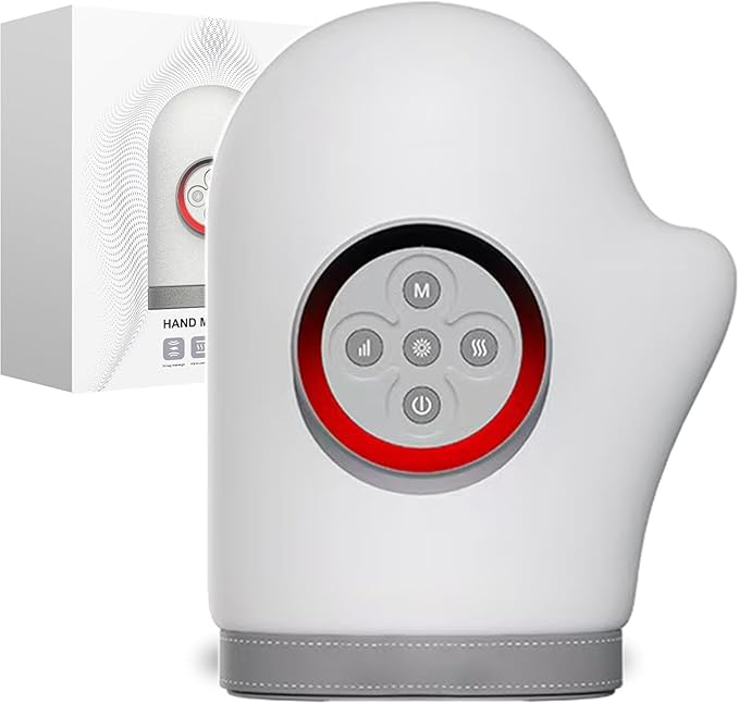 Hand Massager with Heat and Air Pressure – Hand and Finger Massager with Heat and Vibration for Relaxation, Comfort, and Gifts
