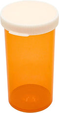 Five Star Supplies Snap Cap Plastic Pill Bottles - Easy Open Snap Cap - Pill Container Prescription Vial (Amber, 13 DRAM 360 ct.)