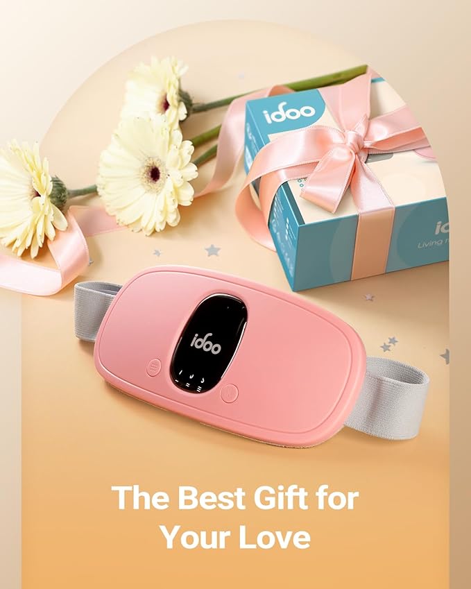 iDOO Portable Heating Pad, FSA Eligible Items, Mothers Day Gifts for Mom Women, Pink