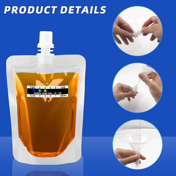 17PCS Urine Test Temperature Kit with 5 Transparent Leakproof Bags, Secure Hidden 59" Adjustable Leg Straps, 10 Adhesive Temperature Test Strips, Portable Travel Urine Test Bag