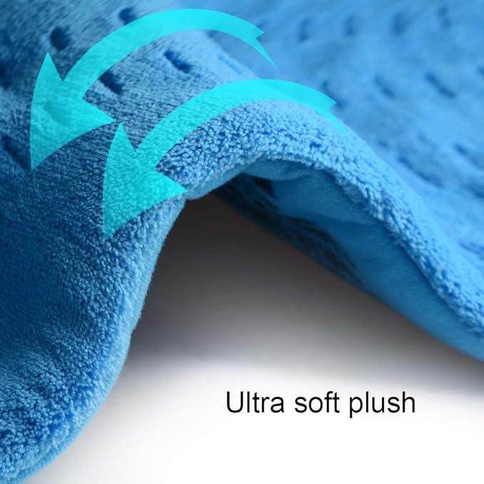 GOQOTOMO Large Electric Heating Pad for Back Pain and Cramps Relief -XL [12"x24"] - Ultra-Soft Heat Pad with Moist & Dry Heat Therapy Options - Auto Shut Off - Hot Heated Pad by-HB003