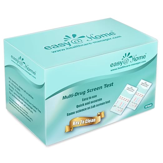 Easy@Home 5 Panel Instant Drug Test Kits - Testing Marijuana (THC), COC, OPI 2000, AMP, MET/mAMP- Urine Dip Drug Testing -#EDOAP-254-10 Pack