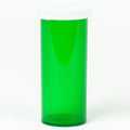 Five Star Supplies Snap Cap Plastic Pill Bottles - Easy Open Snap Cap - Pill Container Prescription Vial (Green, 8 DRAM 500 ct.)
