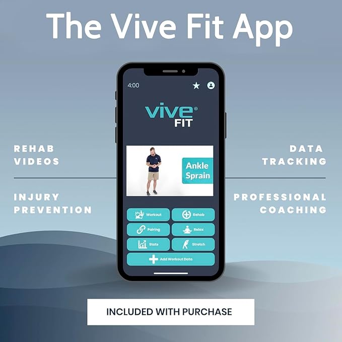 Vive Ankle Ice Pack Wrap - Foot Cold/Hot Compression Brace - Adjustable Freeze Support for Cooling/Heating Achilles Injuries, Tendonitis, Plantar Fasciitis, Sore Feet, Inflammation, Muscle Sprain