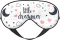 Little Dreamer Sleep Mask Moon Cloud Eye Mask with Adjustable Strap Eye Sleep Shade Cover Blocks Light for Women Men Airplane Travel Nap