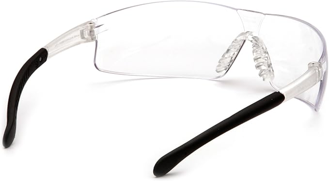 Pyramex Provoq Safety Eyewear Blue Mirror Lens Black Temples