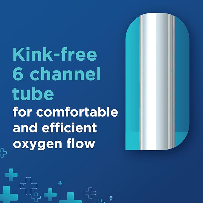 7 Foot Oxygen Nasal Cannula - 10 Pack Nasal Cannulas for Oxygen - Standard Kink Resistant Lightweight Tubing Cannula