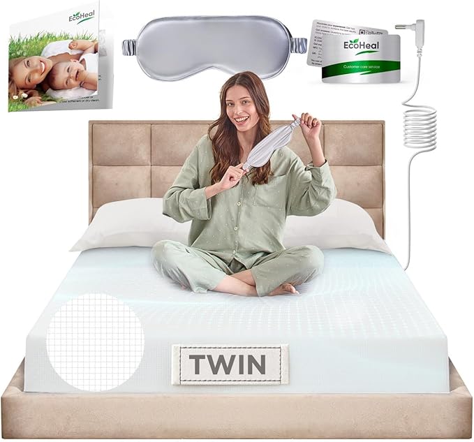 Earth Grounding Sheets Twin Size with 12% Silver Fiber & 4% Silk & 84% Cotton - White - Quality Certified Grounded Well Bed Sheet - Conductive Fitted Sheet for Better Sleep