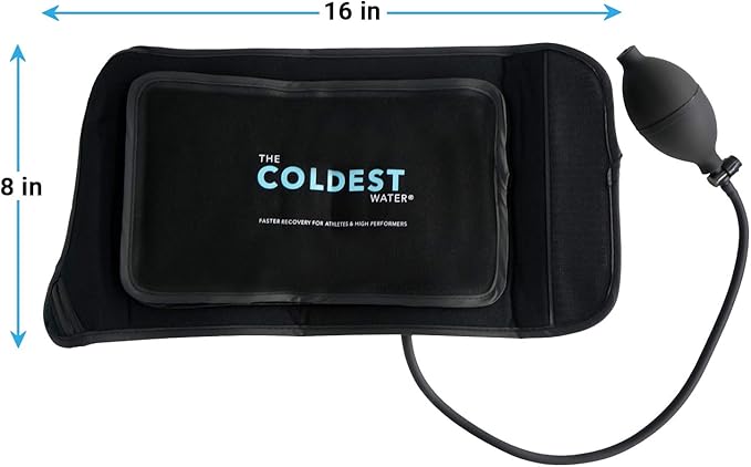 The Coldest Wrist Ice Pack - Ice Pack Wrist Brace w/Cold Therapy Air Compression - 8” X 16” Wrist Compression Sleeve for Wrist Sprain, Rheumatoid Arthritis, Tendinitis, Swelling Injuries, & More