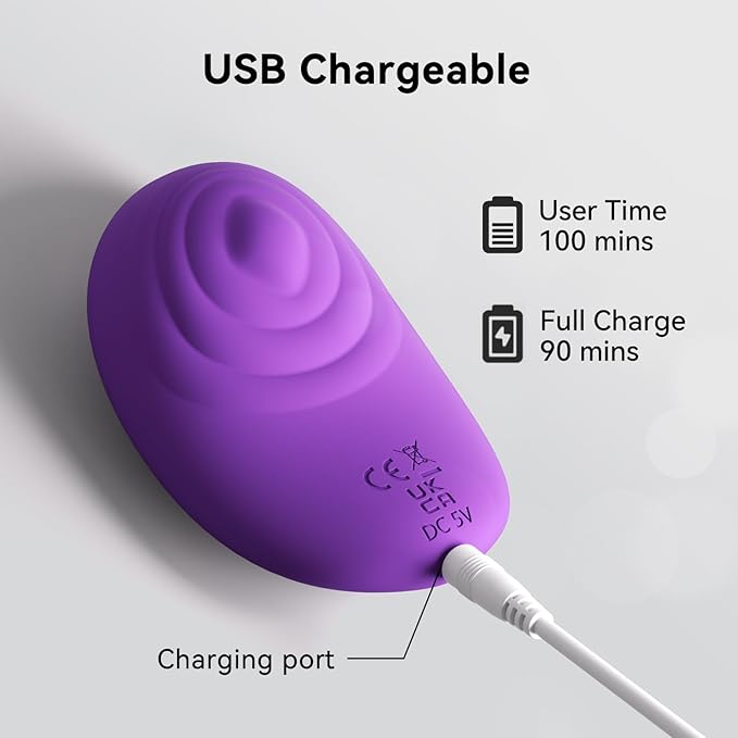 Multifunctional Handheld Electric Relaxation Massager, 10 Modes Waterproof Mini Massage Tool, Violet