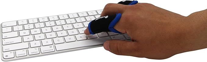 LIONTEK Single Finger Sleeve Pair - Sports Compression Finger Sleeve for BJJ, MMA, Basketball, Weight Lifting, and More