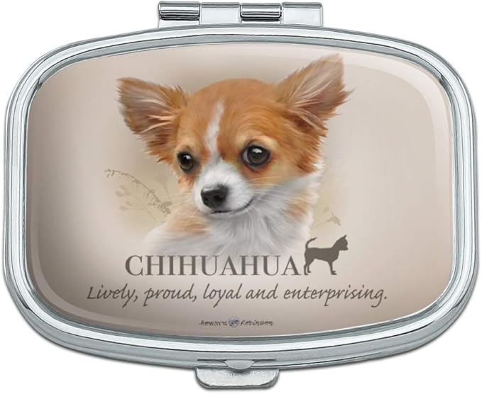 Chihuahua Dog Breed Rectangle Pill Case Trinket Gift Box