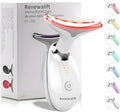 Device | 7-in-1 Red Light Therapy for Face and Neck - 7 Colors, Smart Vibration | Red Light Face Massager Tool - Effectively Remove Wrinkles, Lift Neck, Portable Skin Care Tool (White)