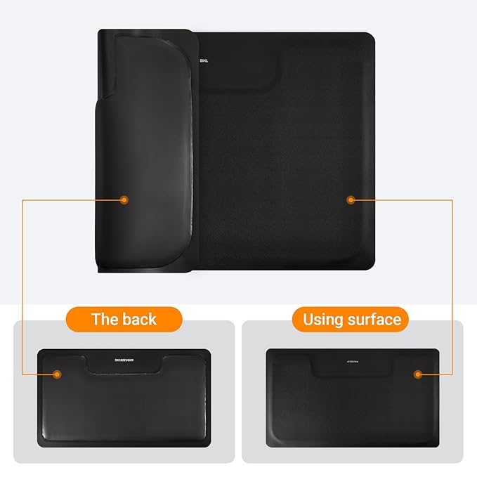 Salon Barber Floor Mat Anti Fatigue for Hairstylist Standing 3' x 4', 1/2'' Thick Comfort Matt Square Base for Salon Styling Chair, Hair Cutting Hairdressing Beauty Equipment