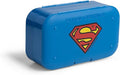 Smartshake DC Comic Pill Box Organizer (Pack of 2) Portable Size, BPA Free - Medicine Storage Box for Daily Use - 7-Day Portable Pill case for Travel, Vitamin, and Supplement (Superman)