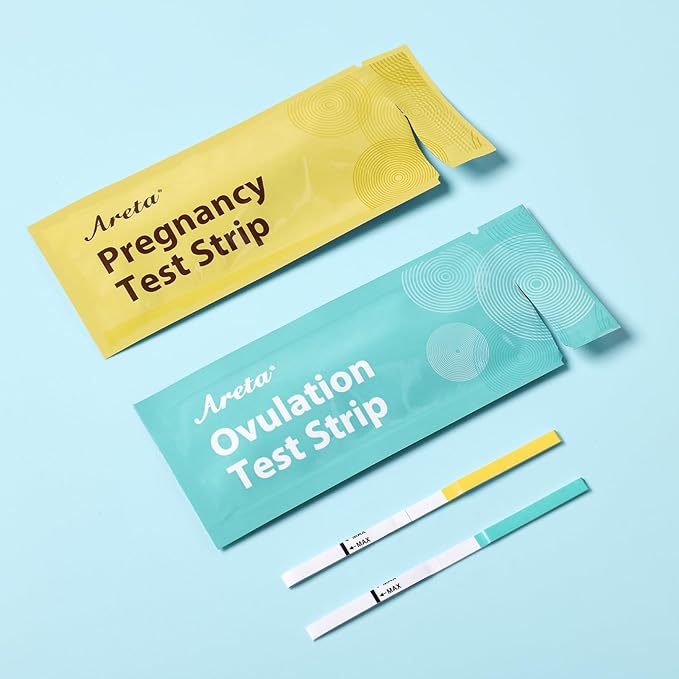 Areta Ovulation & Pregnancy Test Strips: 20 Ovulation Strips & 10 Pregnancy Tests Combo Kit | Accurate at-Home Fertility Tracker | Exd 07/11/2026