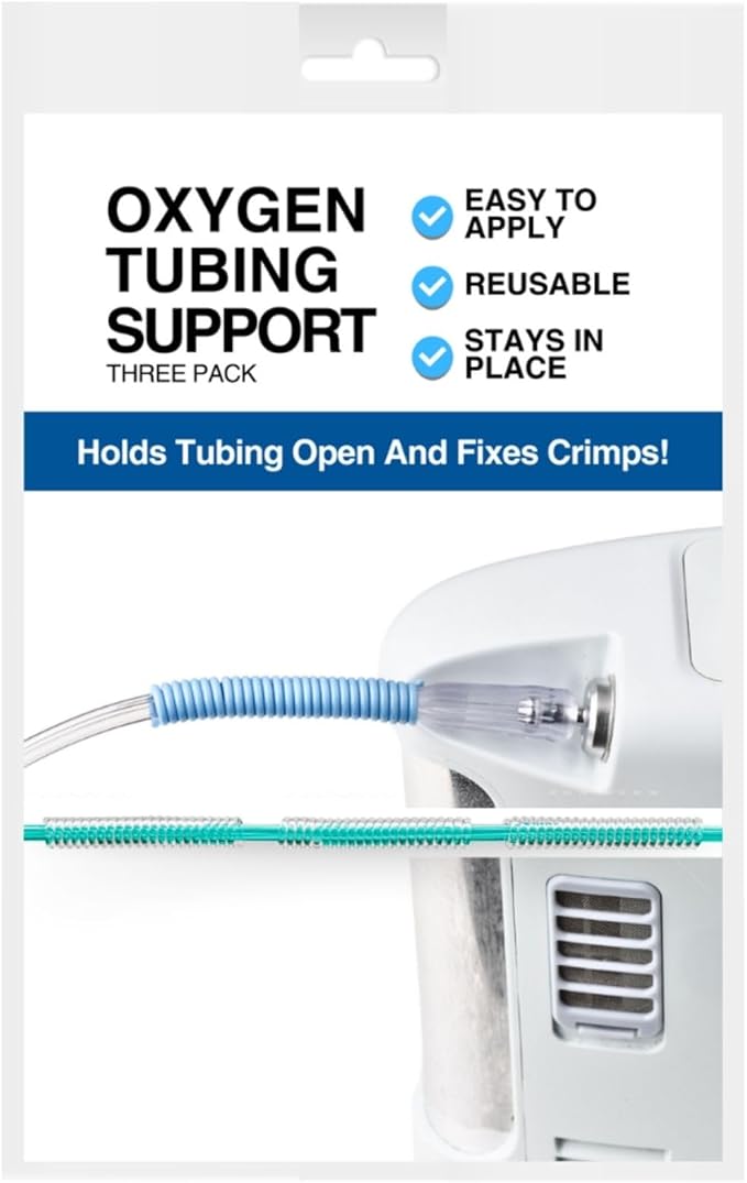 Oxygen Tubing Support Prevents Kinking, Tangles Fits Oxygen Cannula and Hose (3 Pack)