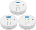 3 Packs, Smoke and CO Alarm,Smoke and Carbon Monoxide Detector,2 in 1,Smoke Detector Carbon Monoxide Detector Combo,85 db Alarm