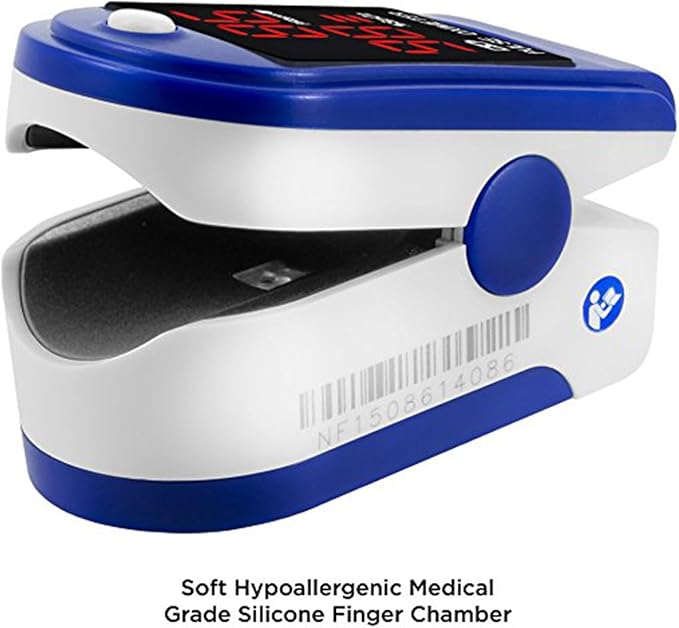 Dagamma Finger Pulse Oximeter DP100 in Black - the Authentic Pulse Oximeter for sports and aviation use