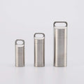 tooloflife Waterproof Stainless Steel Pill Case, Pill Box, Keychain Pill Fob, Travel Pill Holder, 3 Compartments
