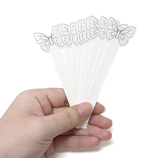 Honbay 100PCS Cute Butterfly Disposable Perfume Test Strips Essential Oils Paper Test Strips Smelling Test Paper White Testing Strips Aromatherapy Fragrance Tester Strips