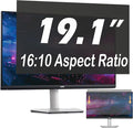 19.1 Inch Privacy Screen for Computer Monitor, 16:10 Anti-Spy Filter for Laptop & PC Display, Blue Light Blocking Anti-Glare Reversible Protector Film, Easy Slide-Mount Installation (19.1 Inch Widescreen(16:10))