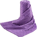 Acdyion Weighted Blankets Removable Duvet Cover for Adults Twin Size (48"x72"),Heavy Blanket Duvet Cover with Soft and Comfort Minky with 12 Ties,Machine Washable Soft Weighted Blanket Cover (Purple)