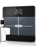 Arboleaf Smart Scale with BMI, Body Fat, Muscle Mass, Digital Bathroom Scale for Body Weight, 14 Body Composition Metrics, Large LED Display, Accurate Weighing Machine, App Sync, 400lbs, 10.2"