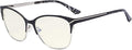Eyekepper Blue Light Glasses - Semi Rimless Digital Eyeglasses for Women Blocking Computer Screen UV Rays