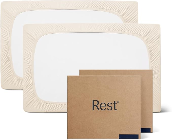 REST® Evercool®+ Cooling Fitted Sheet, Split King, Snow Ivory, 13’’Deep (Stretched up to 15’’) Silver Infused Cooling Bedding for Hot Sleeper and Night Sweat, for Fresh and Hygienic Sleep