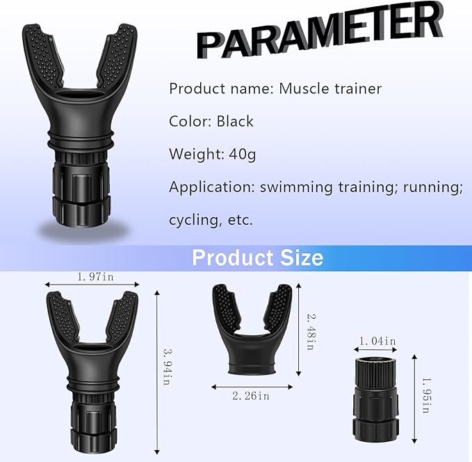 Portable breathing exercise device for lungs, Breathing trainer with Resistance Adjustable, Lung Trainer with excellent quality silicone, Improve Breathing Capacity and Endurance,Easy to Clean and Use