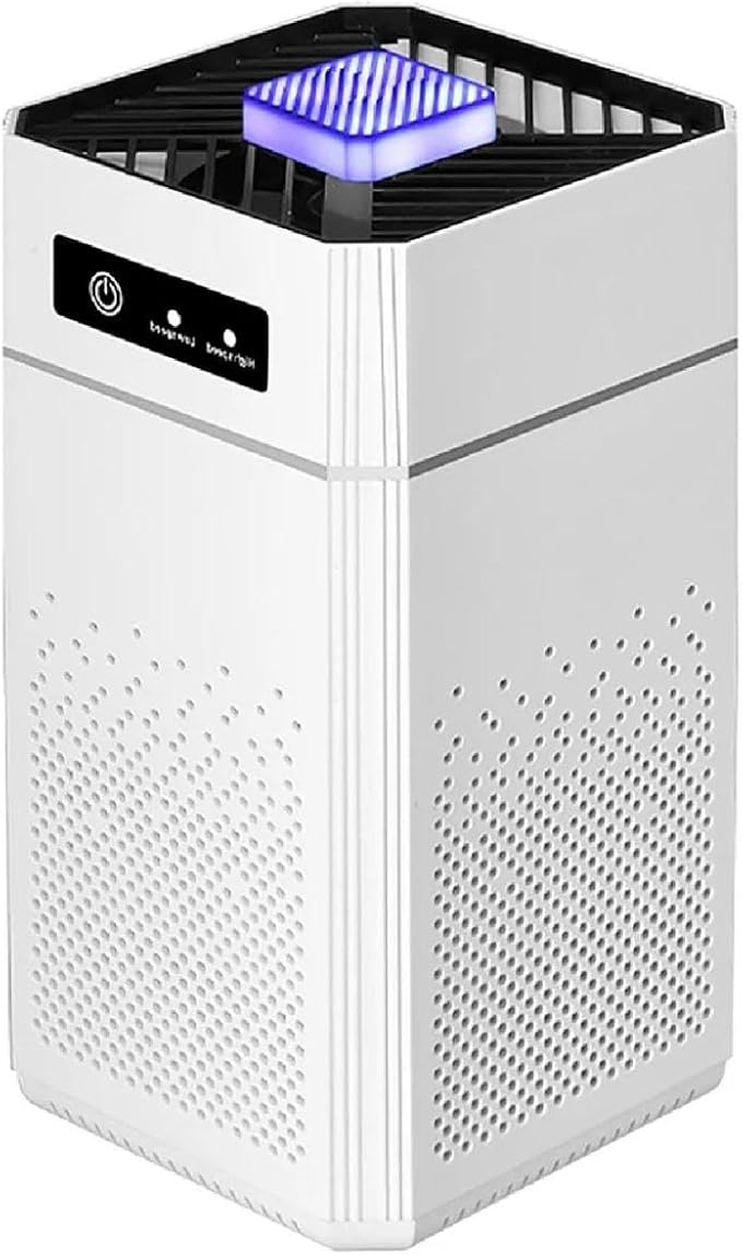 Air Purifier for Bedroom, Office & Home – Portable Air Cleaner with Multi-Layer Filter, Quiet Operation, USB Powered, Night Light, Compact Design