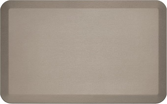 NewLife by GelPro Professional Grade Anti-Fatigue Kitchen & Office Comfort Bio-Foam Mat with non-slip bottom for health & wellness, 20x32, Stone (104-00-2032-8)