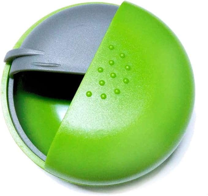 INVODA Travel Pill Organizer Cute Round Pill Box for Purse Compact Medicine Container for Pills, Fish Oil, Vitamins & Supplements