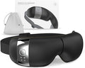 HubiCare Eye Massager with Heat, Vibration, and Music Helps Relieve Strain, Dark Circles, Dryness, and for Migraine Relief Relaxation and Better Sleep Valentines Day Gifts for Women/Men (Black)