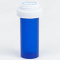 Five Star Supplies Plastic Pill Bottles - Reversible Cap Easy Open & Child Resistant - Pill Container Prescription Vial - Easy Open/Push N Turn (Blue, 8 DRAM 400 ct.)