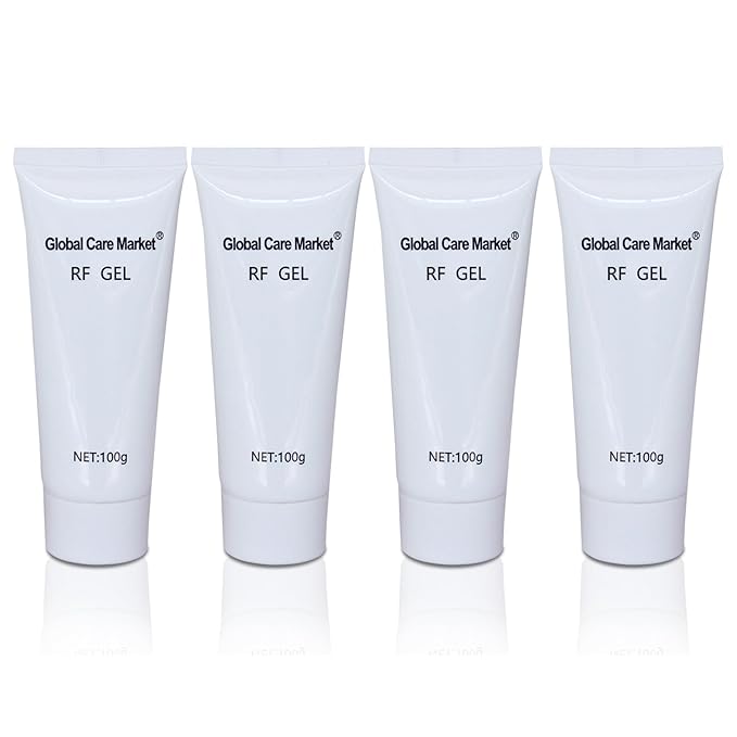 RF Gel 4 Pack-Conductive Gel for Facial Microcurrent, Hydrating Cream for Use With Radio Frequency Face and Body Machines, Skin Cooling Primer for IPL Hair Removals