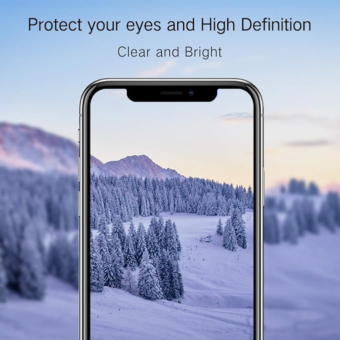 PERFECTSIGHT Anti Blue Light Tempered Glass Screen Protector Compatible with iPhone 11, iPhone XR 6.1 inch, Blue light Blocker, HD Clear Eye Protection, Easy Installation with Alignment Frame (1 Pack)