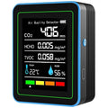 5-in-1 Professional Indoor Air Quality Monitor Indoor Portable CO2 Monitor | Temperature | Formaldehyde Detector | Humidity TVOC | Air Quality Tester - for Home Cars Plants and Pets So On