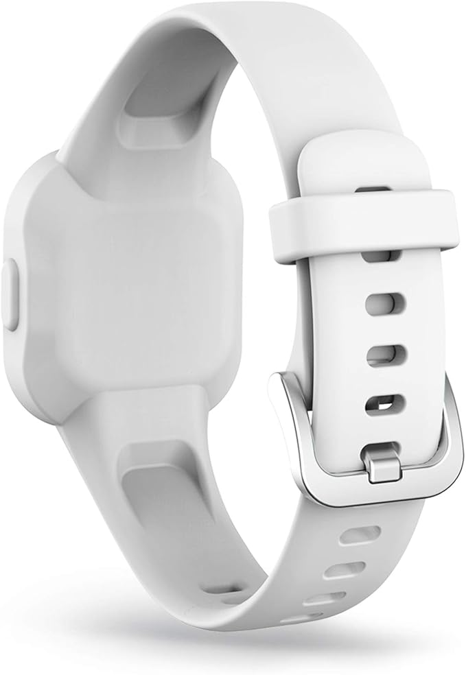 FitTurn Band Compatible with Garmin vivofit jr. 3 Bands Kids Replacement Accessory Soft Silicone Band 130-175mm Size for vivofit jr 3 Fitness Tracker Ages 4+ for Kids Wristbands (White)