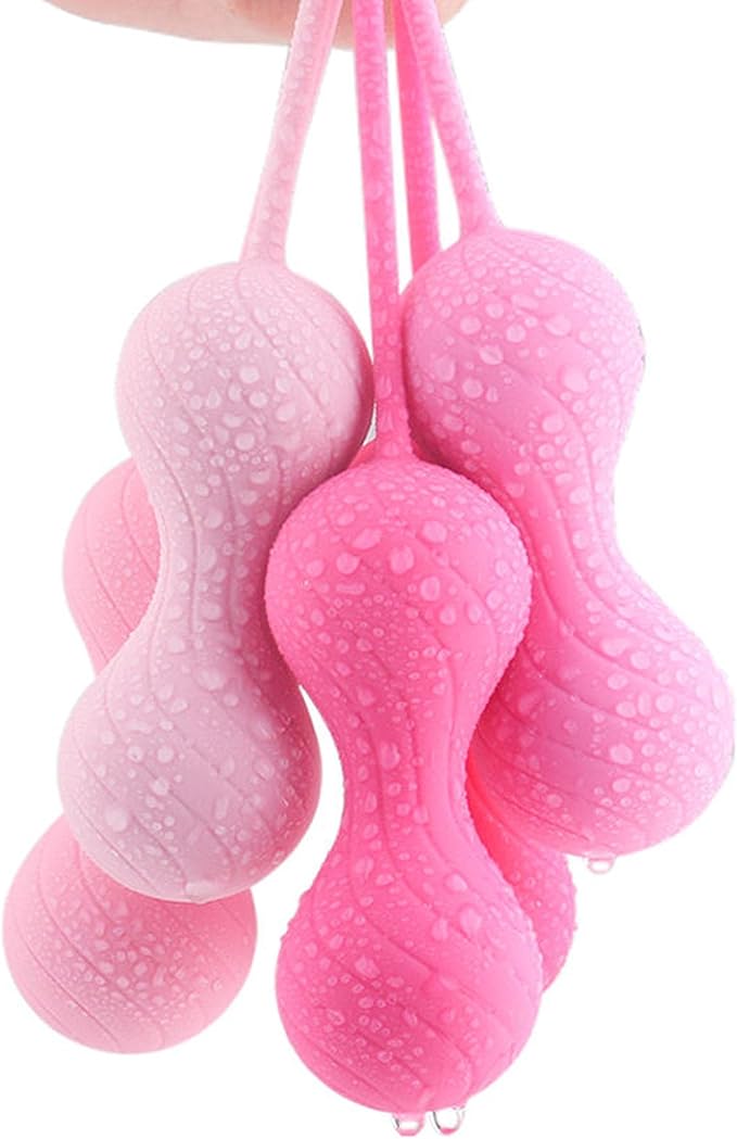 Kegel Exercise System Ben Wa Balls Pelvic Floor Muscle Trainer High-Intensity Training with Double Balls Improves Urinary Leakage Enhances Tightness A Set of 5 Suitable for Advanced Female Users
