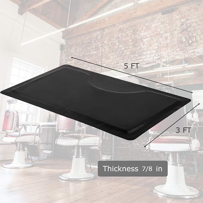New BestSalon 5' x 3' 7/8" Thick Barber Salon Anti Fatigue Floor Mat
