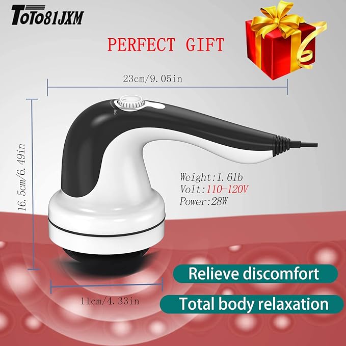 Cellulite Massager,Body Sculpting Machine for Stomach Fat,Handheld Cellulite Remover for Sculpt Belly,Thigh,Butt,Vibrating Massager for Deep Tissue & Lymphatic Drainage,Suitable for Women Man at Home