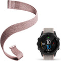 Strap Compatible with Garmin Forerunner 965/955/945/935，22mm Replacement Watch band - Woven Nylon with Hook-And-Loop