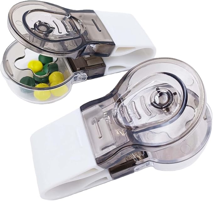 Grey Pill Popper Tool Easy Blister Pack Tablet Remover & Medicine Dispenser for Arthritis, Portable Handy Gadget