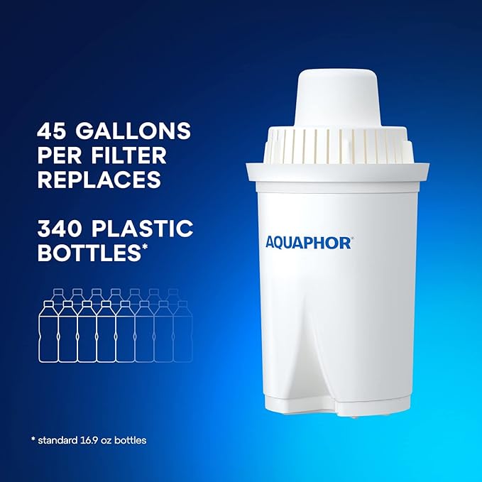 AQUAPHOR Water Filter Pitcher Compact 5 Cup with 1 x B15 Filter - White