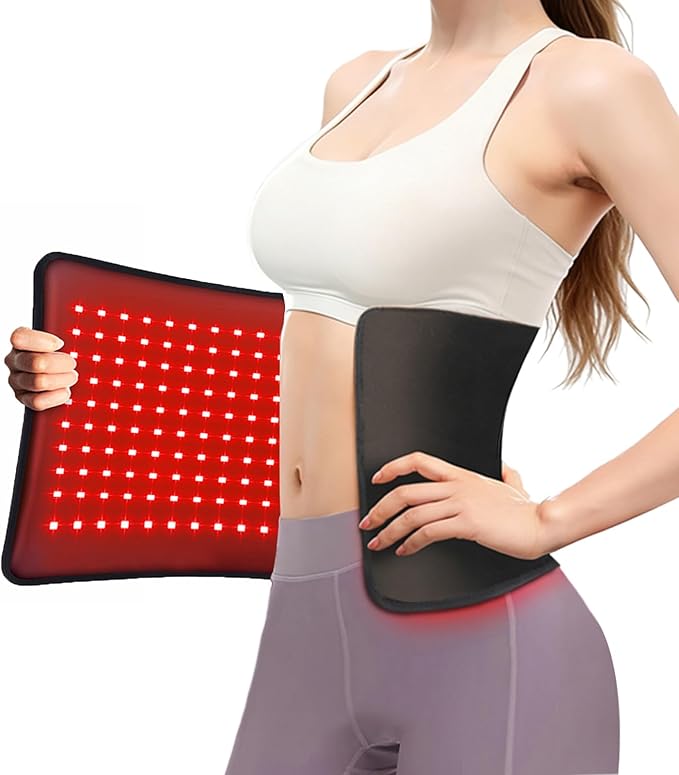 Red Light Therapy Pad for Body, 24"×12" 660nm & 850nm Near-Infrared Light Device, 35W for Home Use with Timer, 3 Modes & 5 Brightness Levels for Back, Waist, Shoulder & Joints