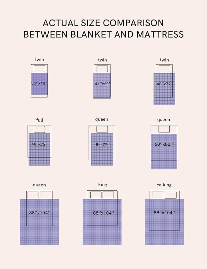 YnM Exclusive 50 lbs Weighted Blanket, Extra Heavy Cotton Bed Blanket for Two Persons, Ideal for Queen or King Bed (88x104 Inches, 50 Pounds, Fuchsia Purple)